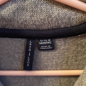 Janie and Jack Baby Boy Gray Sweater